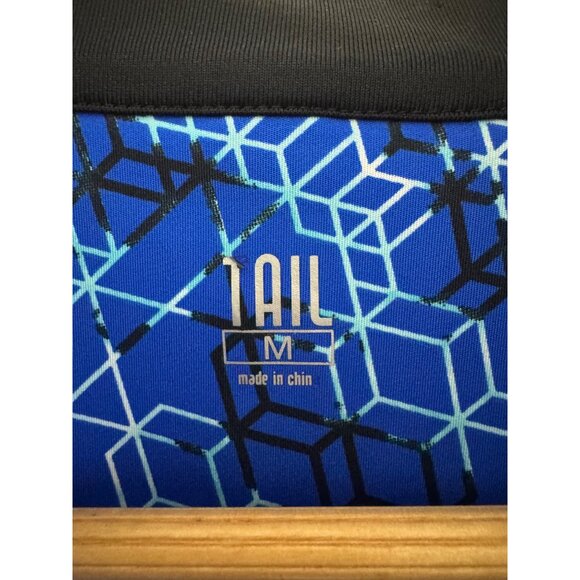 Tail Blue Geometric Honeycomb Patterned Golf Dress w/Pockets Size M Pickleball - Picture 6 of 8